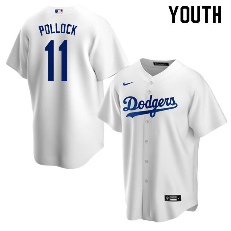 Nike Youth #11 A.J. Pollock Los Angeles Dodgers Baseball Jerseys Sale-White